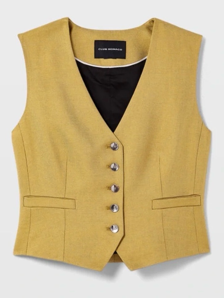 Club Monaco 8 Vest Menswear Chic Minimalist Neutral Clean Beauty Designer